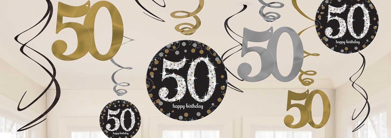 50th Birthday Gold Celebration Party Supplies