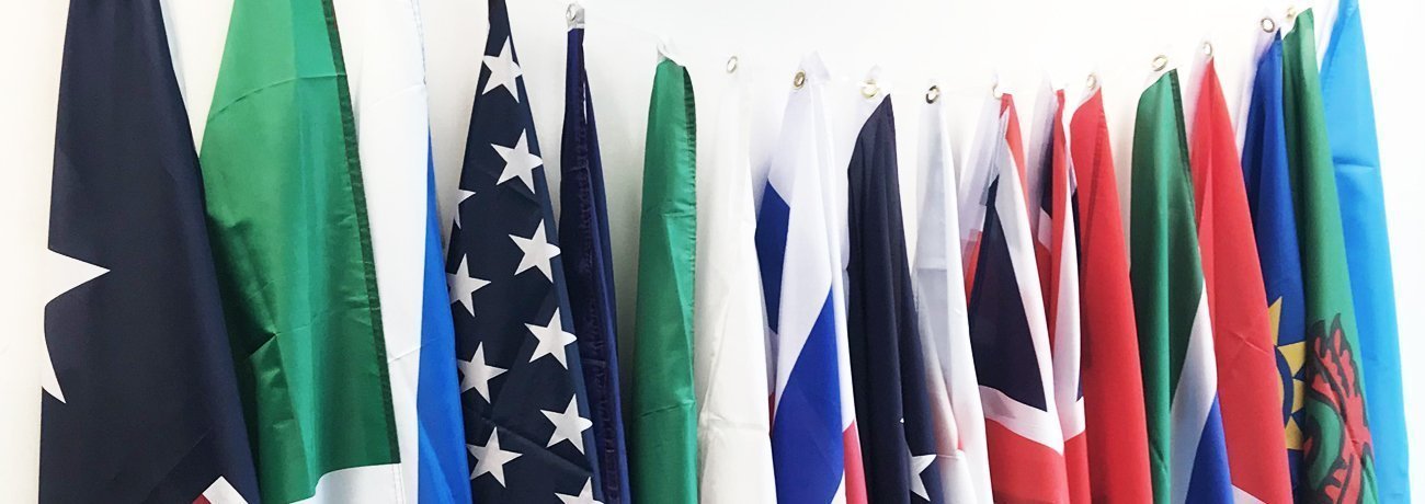 cheap flags and table cloth flags and hand waving flags