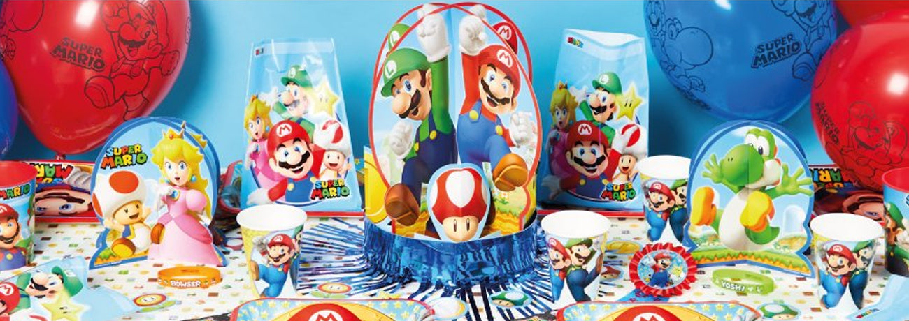 Mushroom Kingdom Straw Toppers  Mario birthday party, Mario party, Video  game crafts