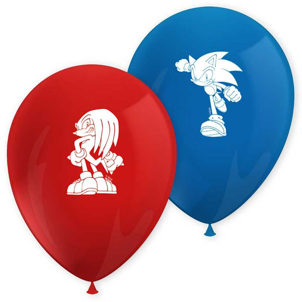 Sonic The Hedgehog Latex Balloons - Pack of 8