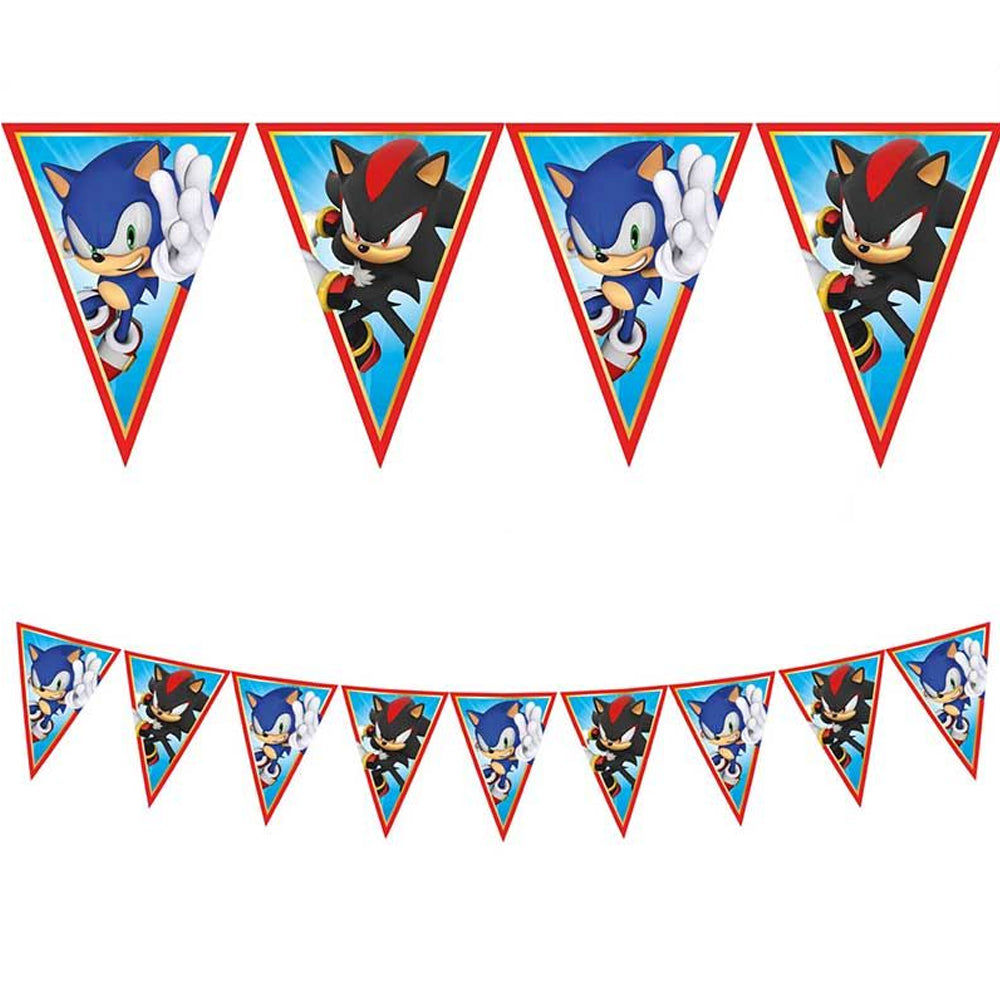 Sonic The Hedgehog Paper Bunting - 2.3m