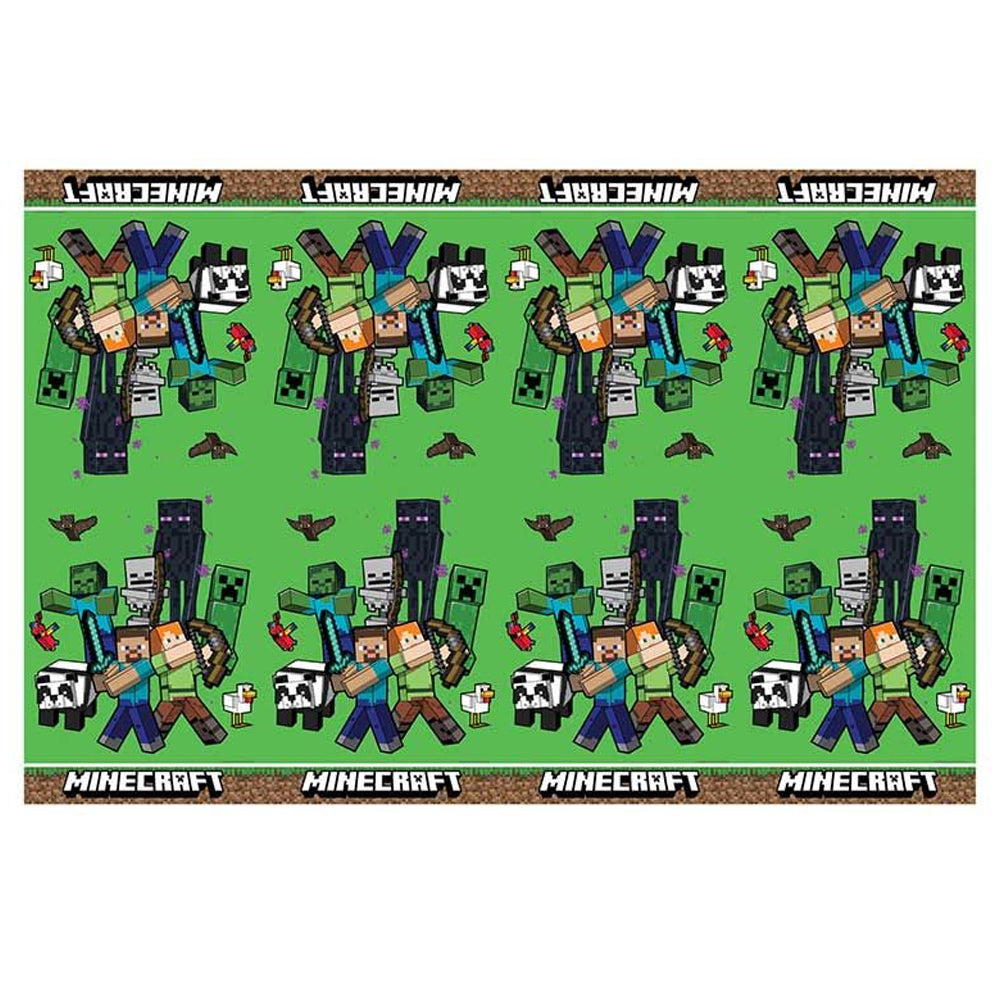 Minecraft Plastic Tablecloth - 1.8m