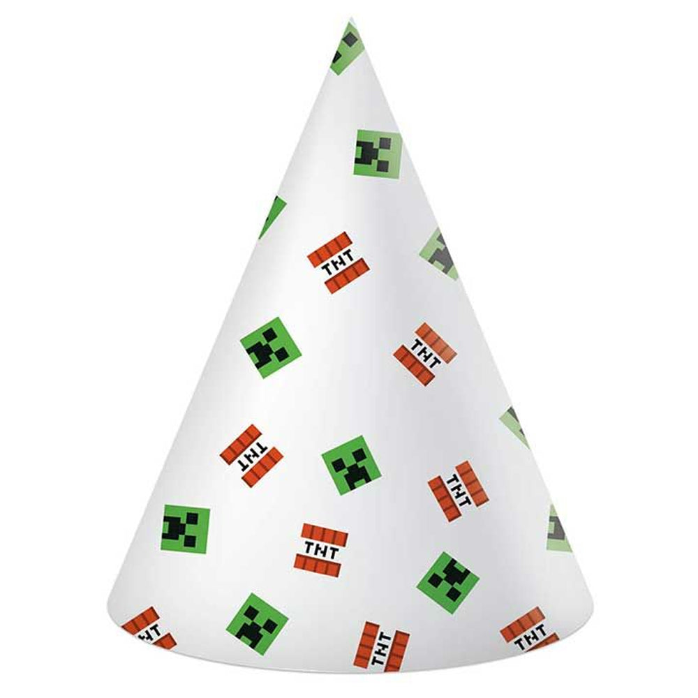 Minecraft Card Party Hats - Pack of 6