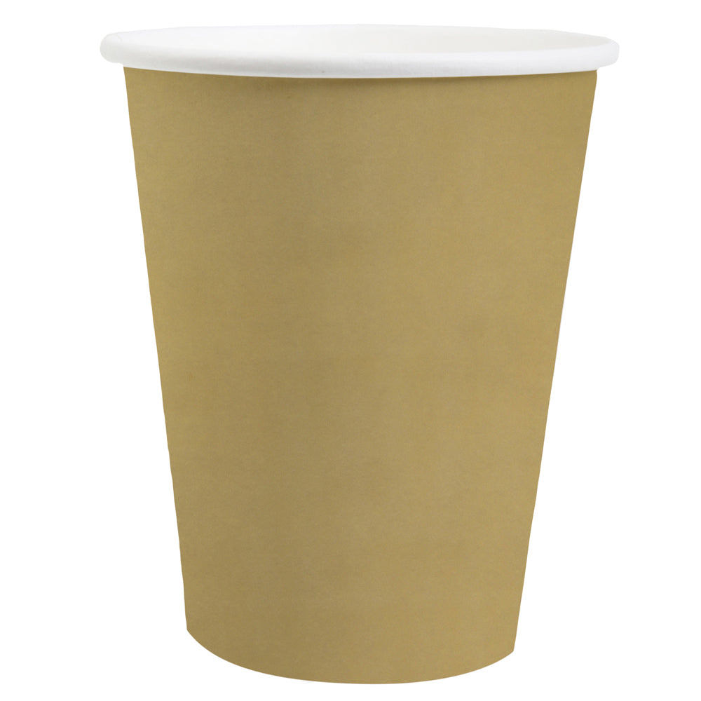 Natural Kraft Brown Paper Cups -  9oz - Pack of 10