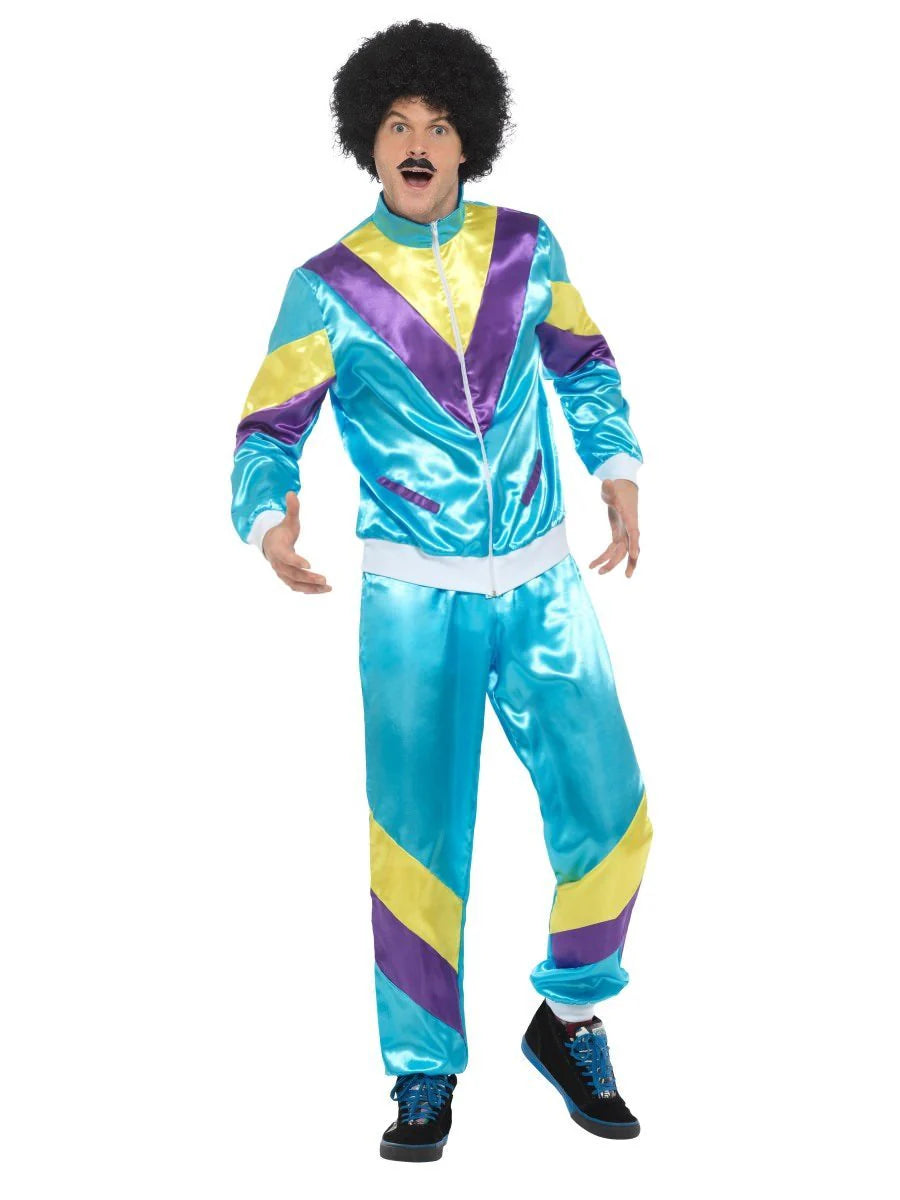 Iconic 90s 90's Fancy Dress Men 80s 90s Shell Suit Party Dress Costume/Retro Tracksuit/Hip Iconic 90s 90's Fancy Dress Men 80s 90s Shell Suit Party Dress Costume/Retro Tracksuit/Hip