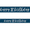 Birthday Glitz Blue Happy 30th Birthday Foil Banner - 2.7m