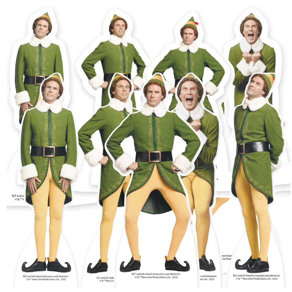 Buddy The Elf Christmas Tabletop Mini Cutout Decorations Pack of