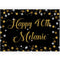 Birthday Sparkle Gold Personalised Poster - A3