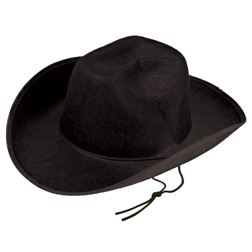 Black Cowboy Hat Wild West Fancy Dress Party Packs