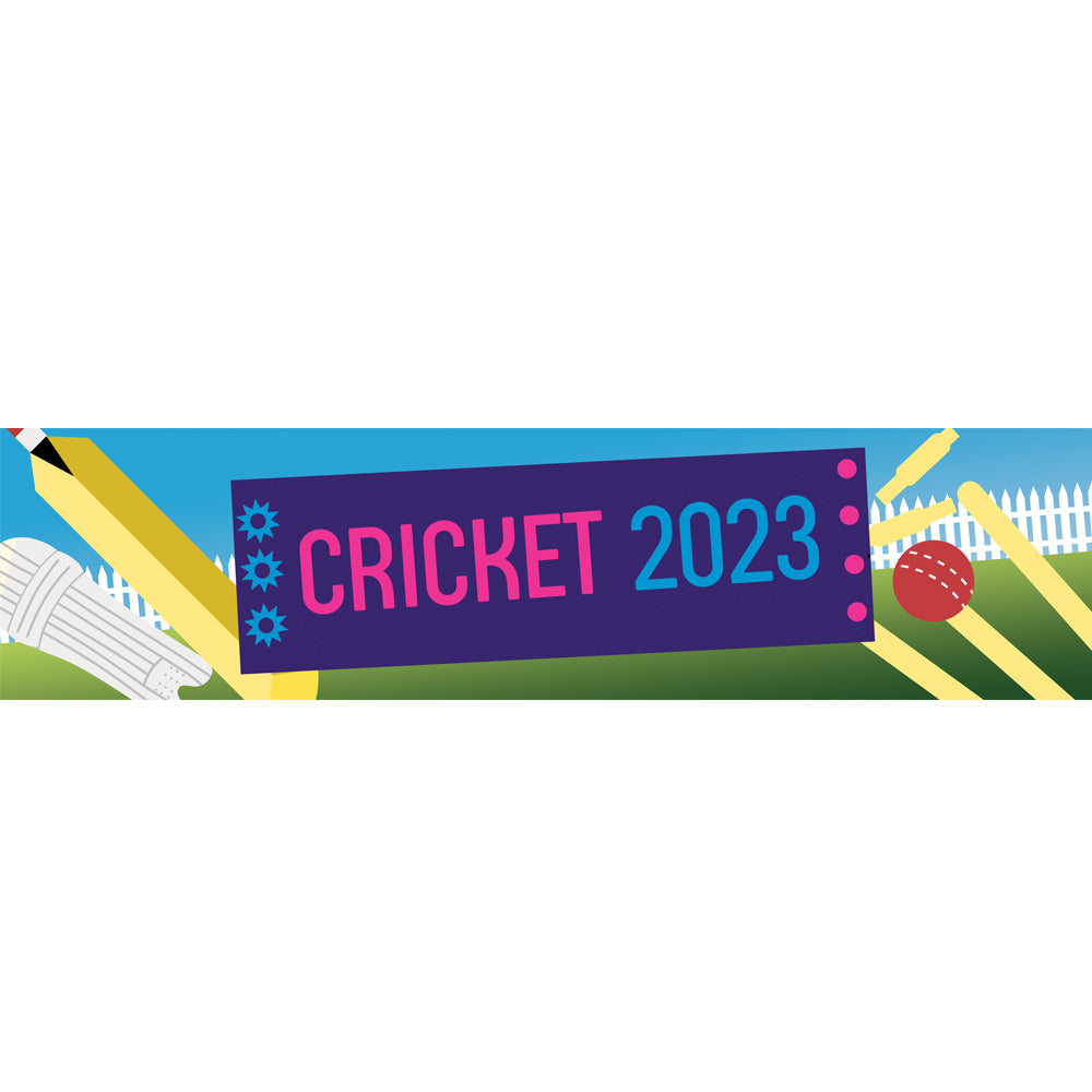 World Cricket 2023 Paper Banner - 1.2m
