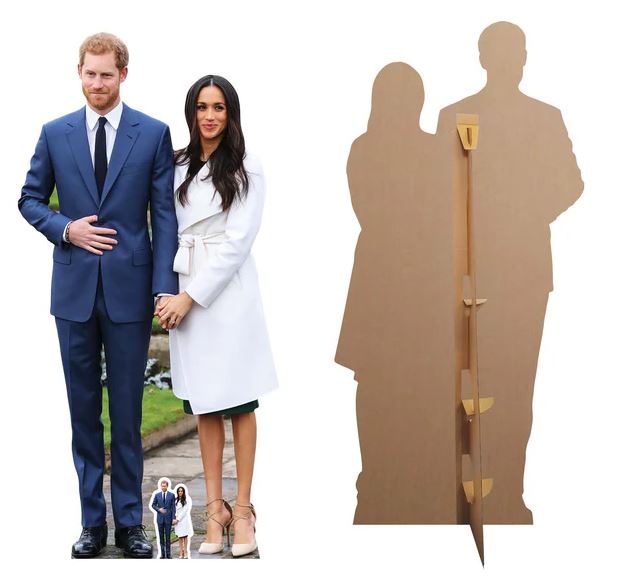 Prince Harry And Meghan Markle Cardboard Cutout – Life-Size Standee, Royal Couple