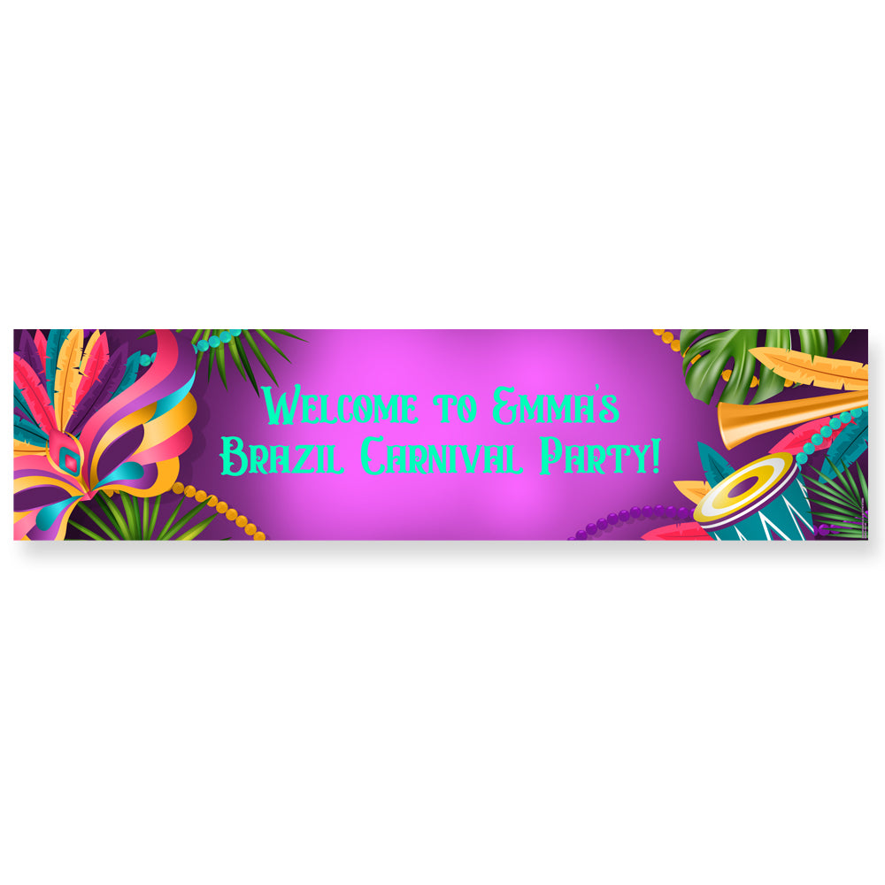 Carnival Personalised Banner Decoration - 1.2m