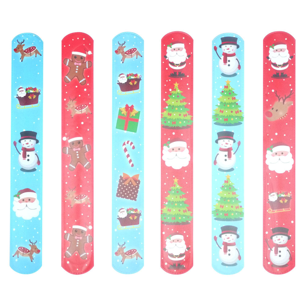 Christmas Snap Bracelets - 6 Assorted Designs - Each