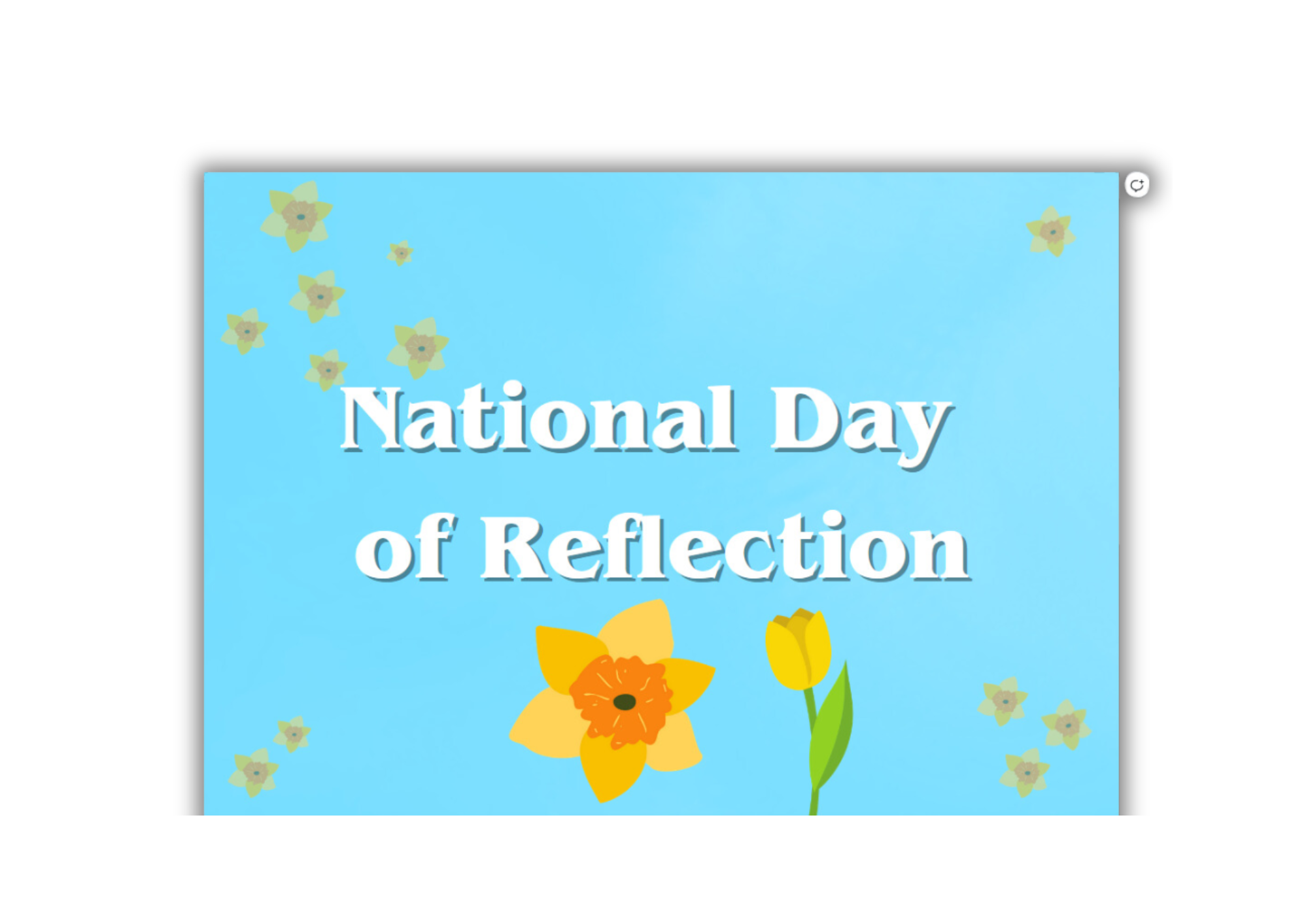 National Day of Reflection Poster A3 Party Packs