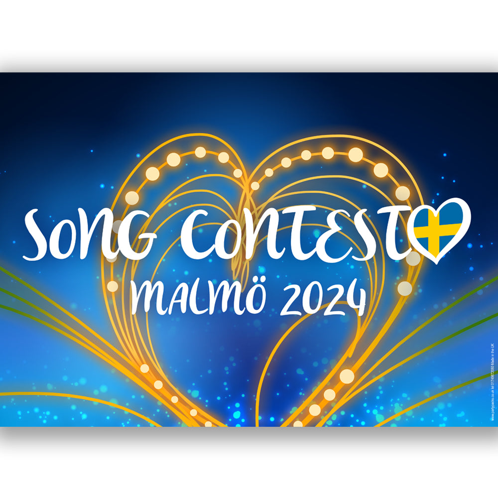 Eurovision Song Contest Malmö 2024 Poster Decoration - A3