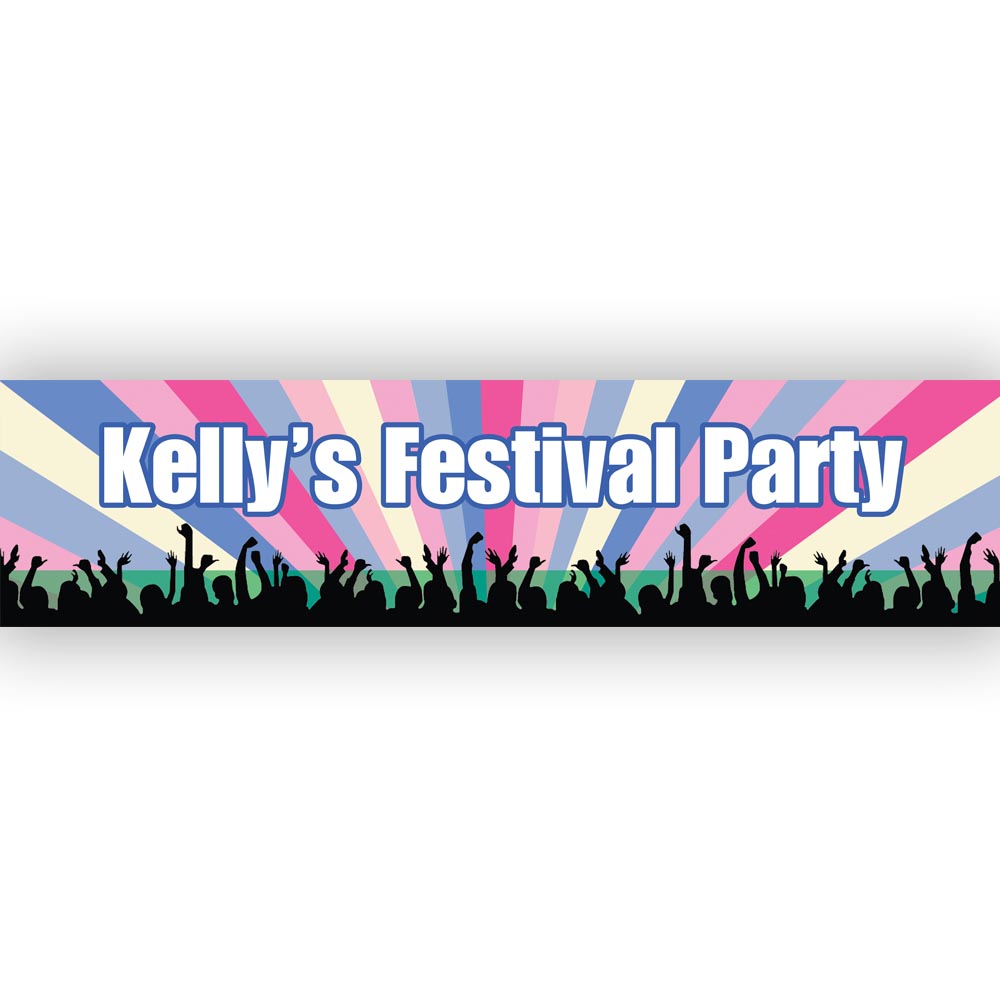 Festival Themed Personalised Banner - 1.2m