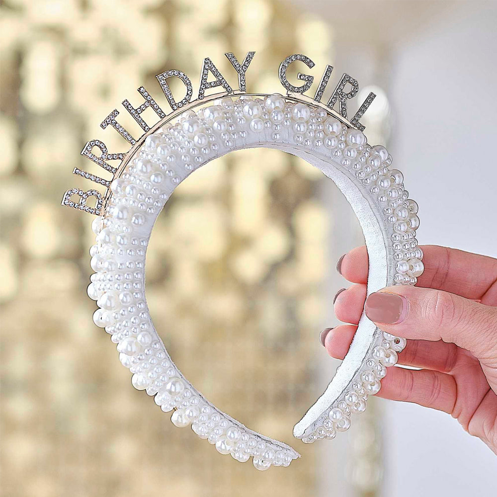 Pearl Birthday Girl Headband