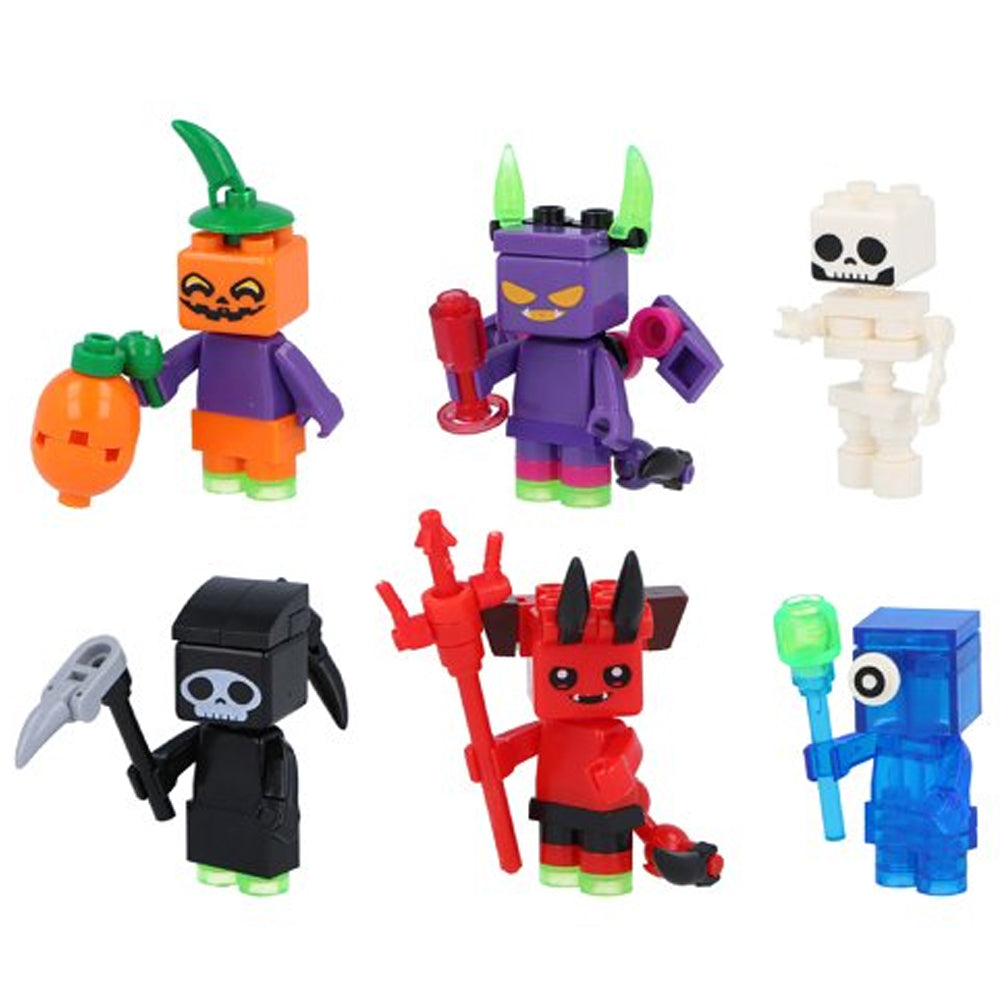 Halloween Themed Glow in the Dark Brick Kits - Assorted Designs - Each