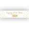 Happy New Year 2024 Gold Banner Decoration - 1.2m