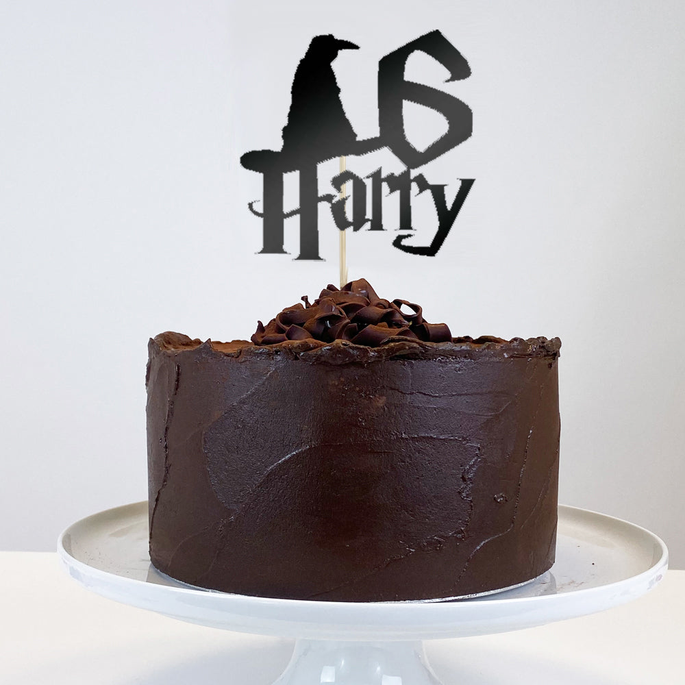 Personalised Wizard Foil Cake Topper - Each