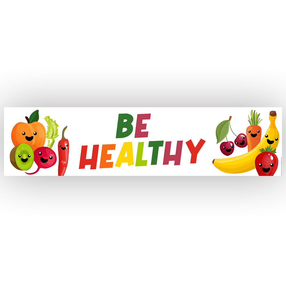 Healthy Eating Banner Decoration - 1.2m
