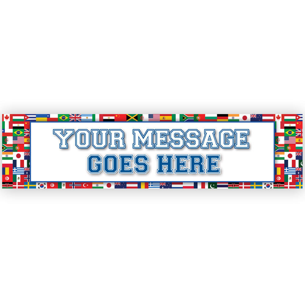 International Multi Country Personalised Banner - 1.2m