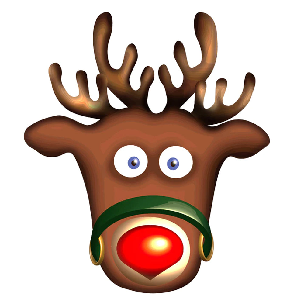 Rudolph Reindeer Card Mask