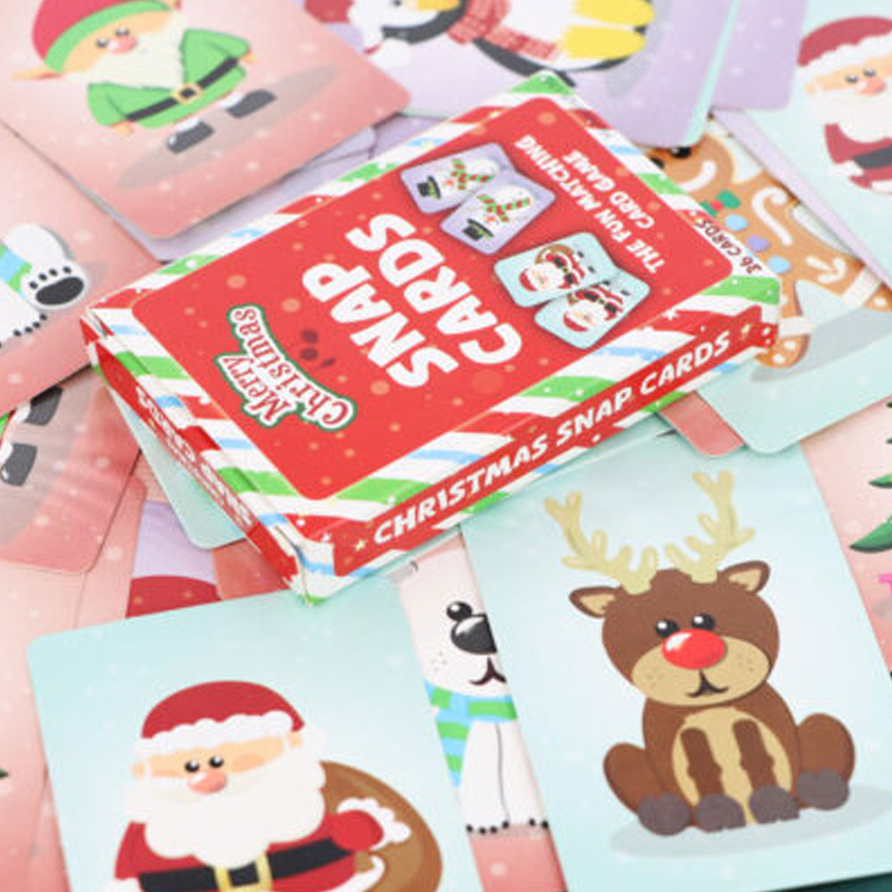 christmas snap card game – party packs