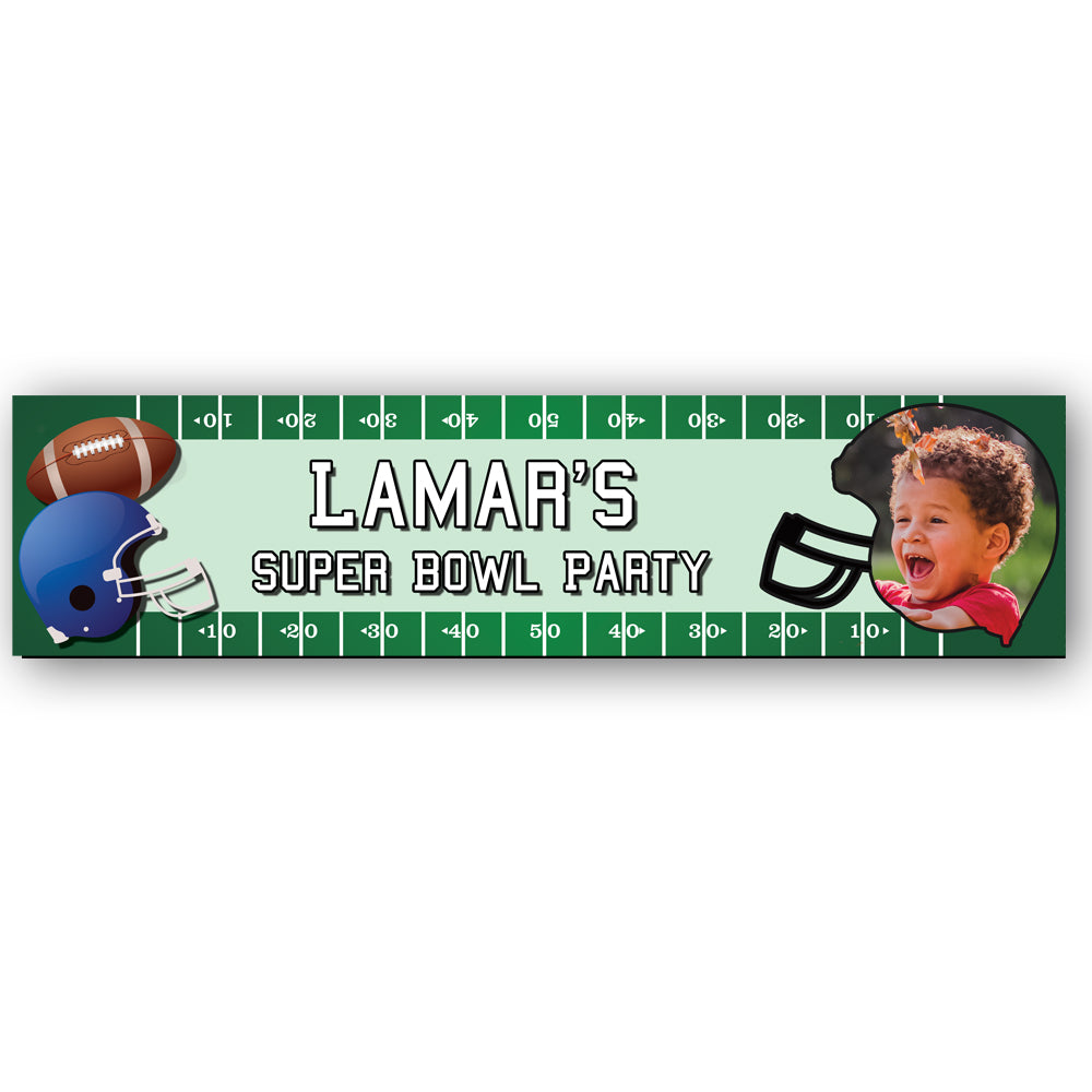 American Football Personalised Photo Banner - 1.2m
