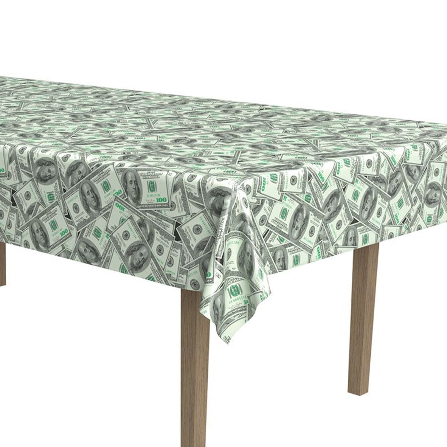 Big Bucks Money Casino Tablecover - 1.4m x 2.7m