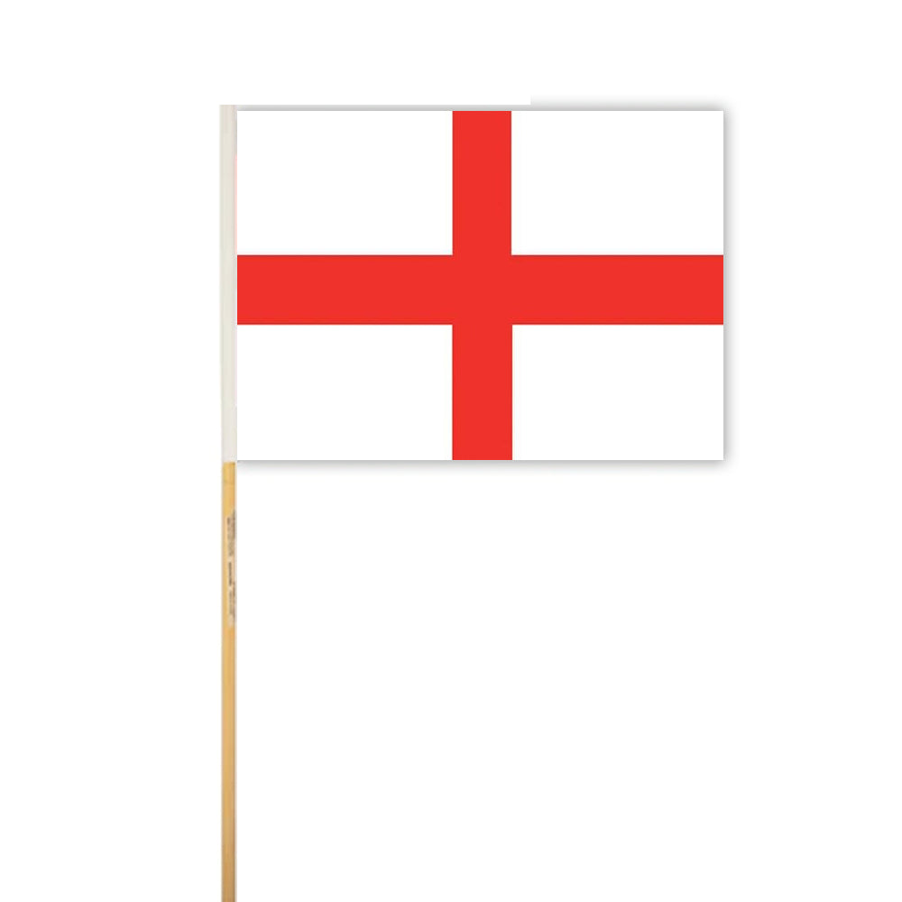 England St George Cloth Hand Flag - 18"