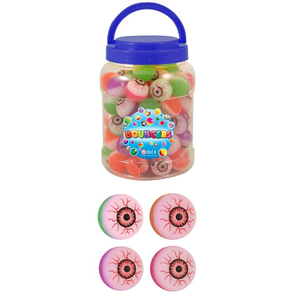 Eyeball Bouncy Balls - 4 Assorted Colours - Each