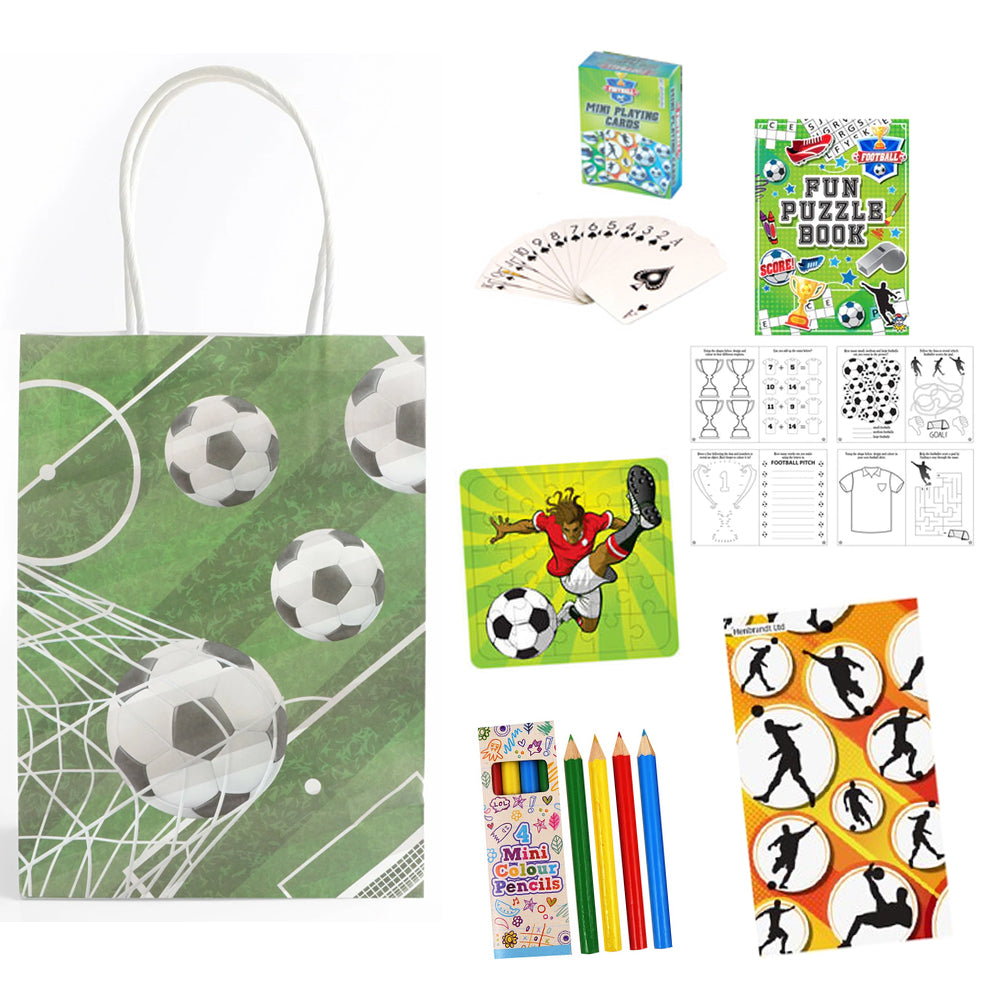 Football Plastic Free Party Bag Kit with Contents - Each