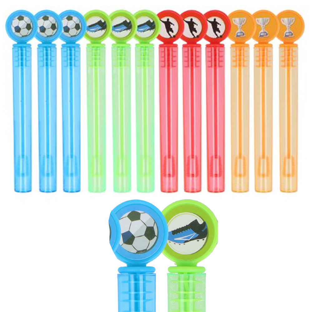 Football Mini Party Bubbles - 4ml - Assorted Colours - Pack of 12
