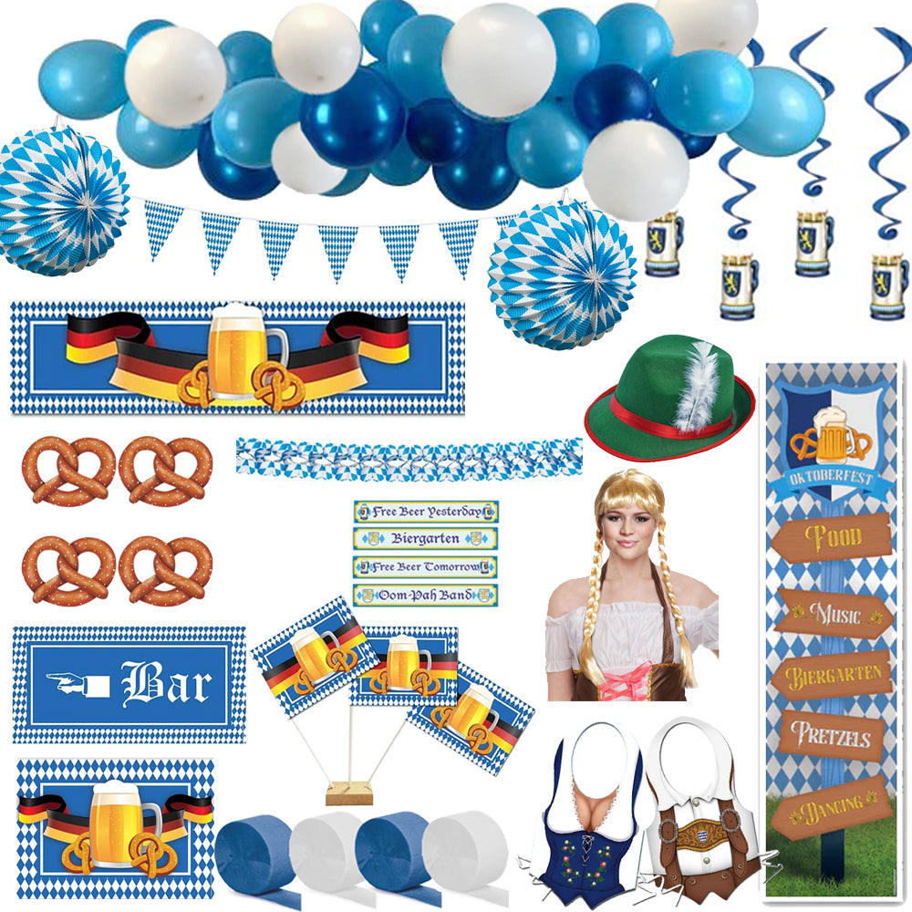 Large Oktoberfest Party Decorations and Fancy Dress Pack