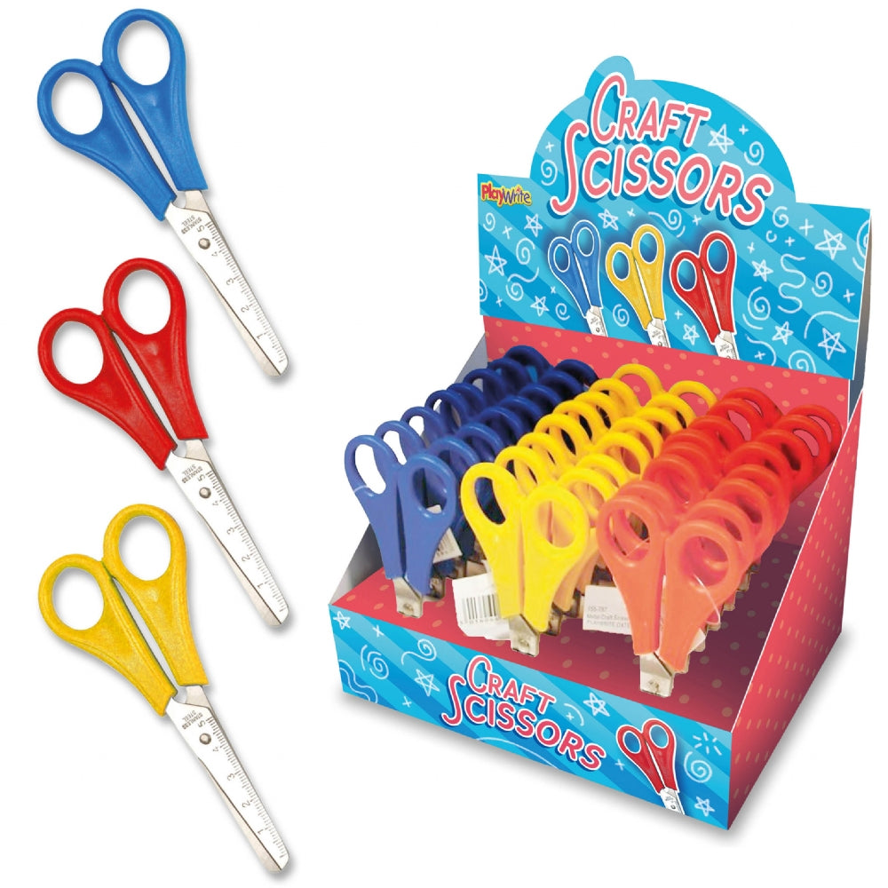 Children's Metal Craft Scissors - Assorted Colours - Each