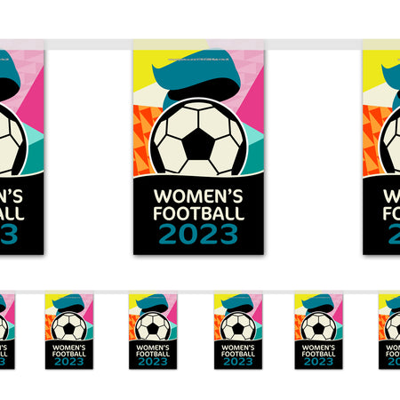Women's Football 2023 Interior Bunting Decoration - 2.4m