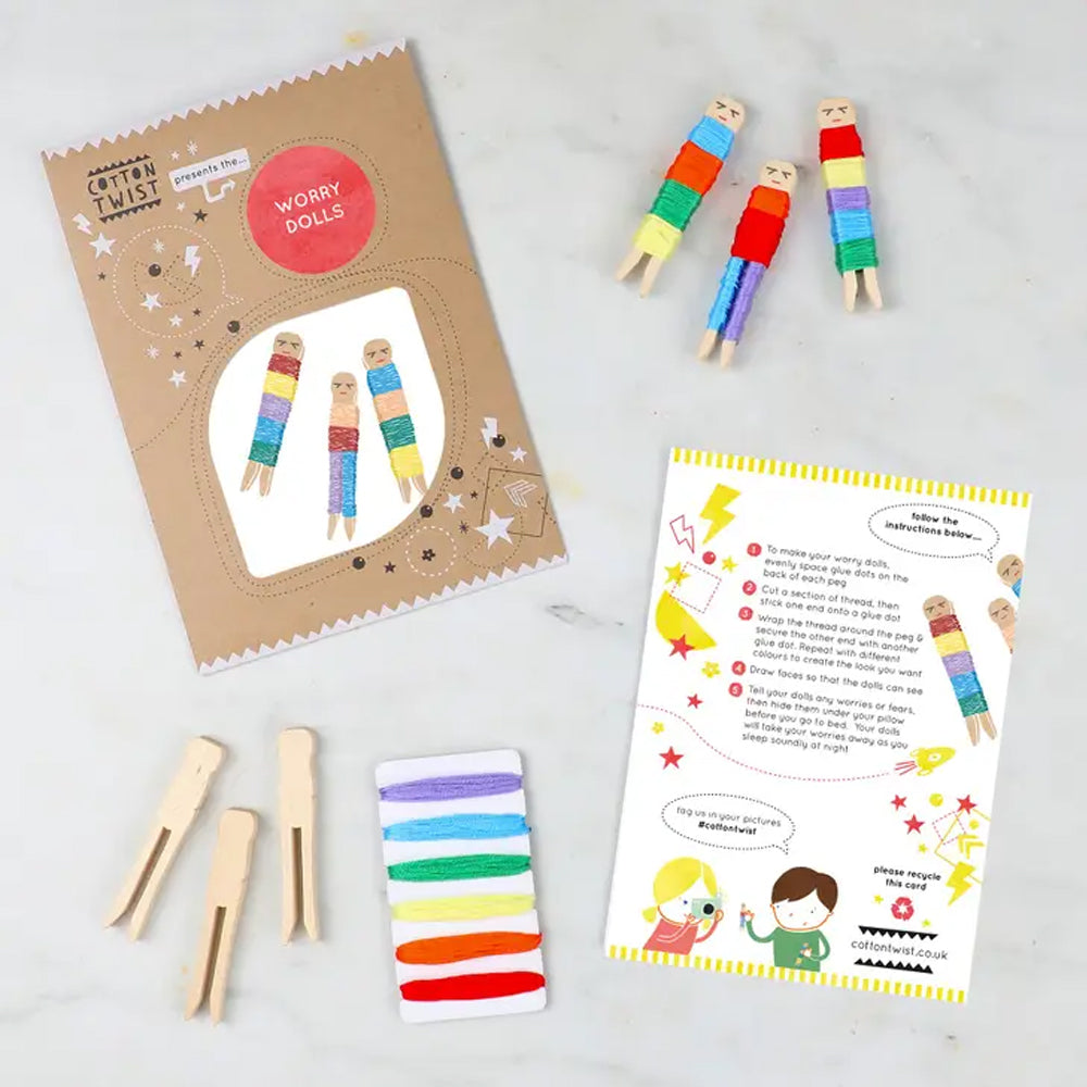 Make Your Own Worry Dolls Kit - Plastic Free
