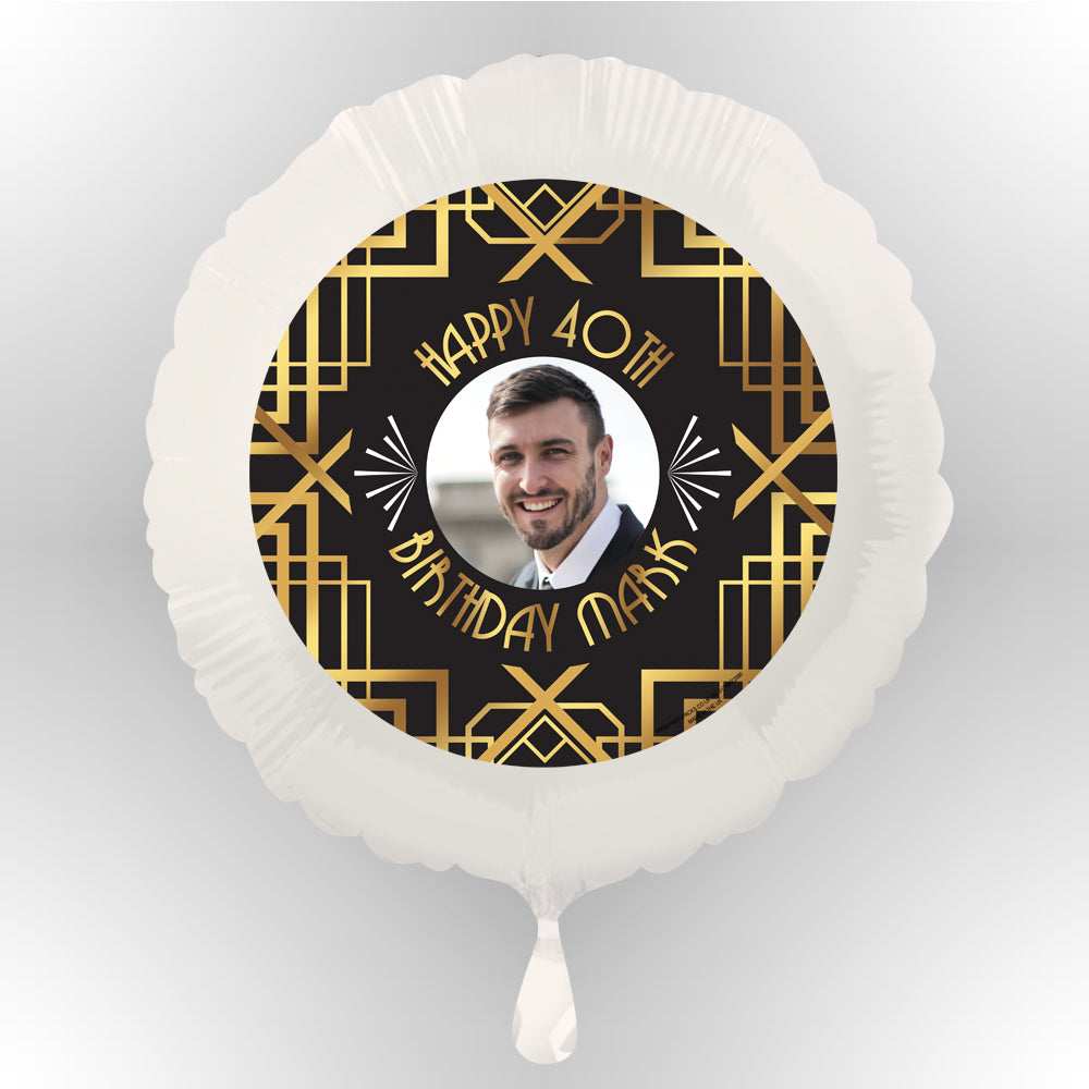 1920's Gatsby Personalised Photo Balloon (Not Inflated)