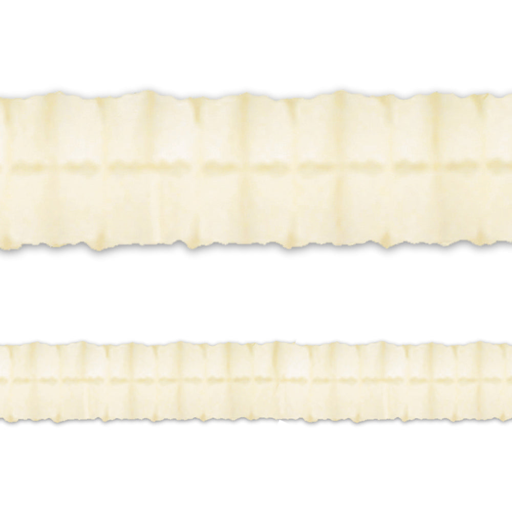 Ivory Tissue Paper Garland - 4m