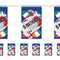 6 Nations Rugby Paper Flag Bunting Decoration - 2.4m
