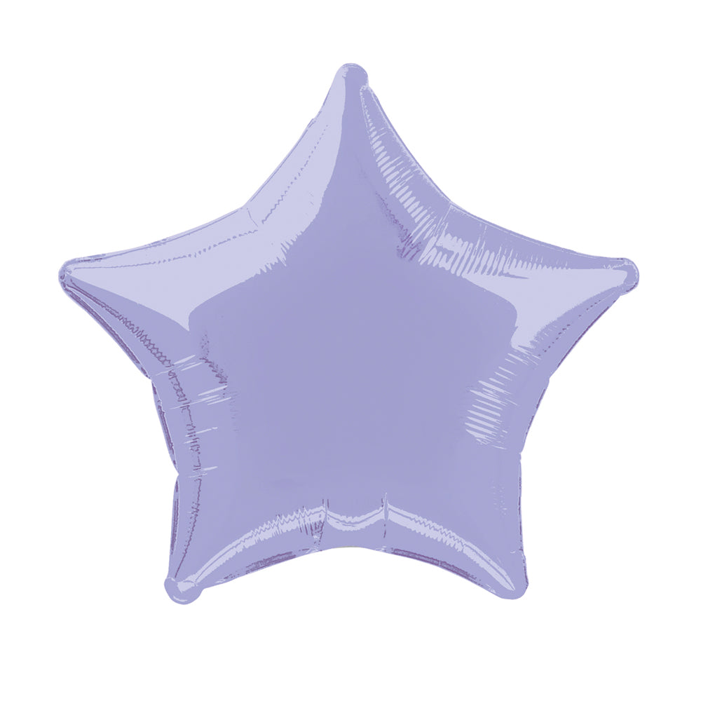 Lavender Star Foil Balloon 19"
