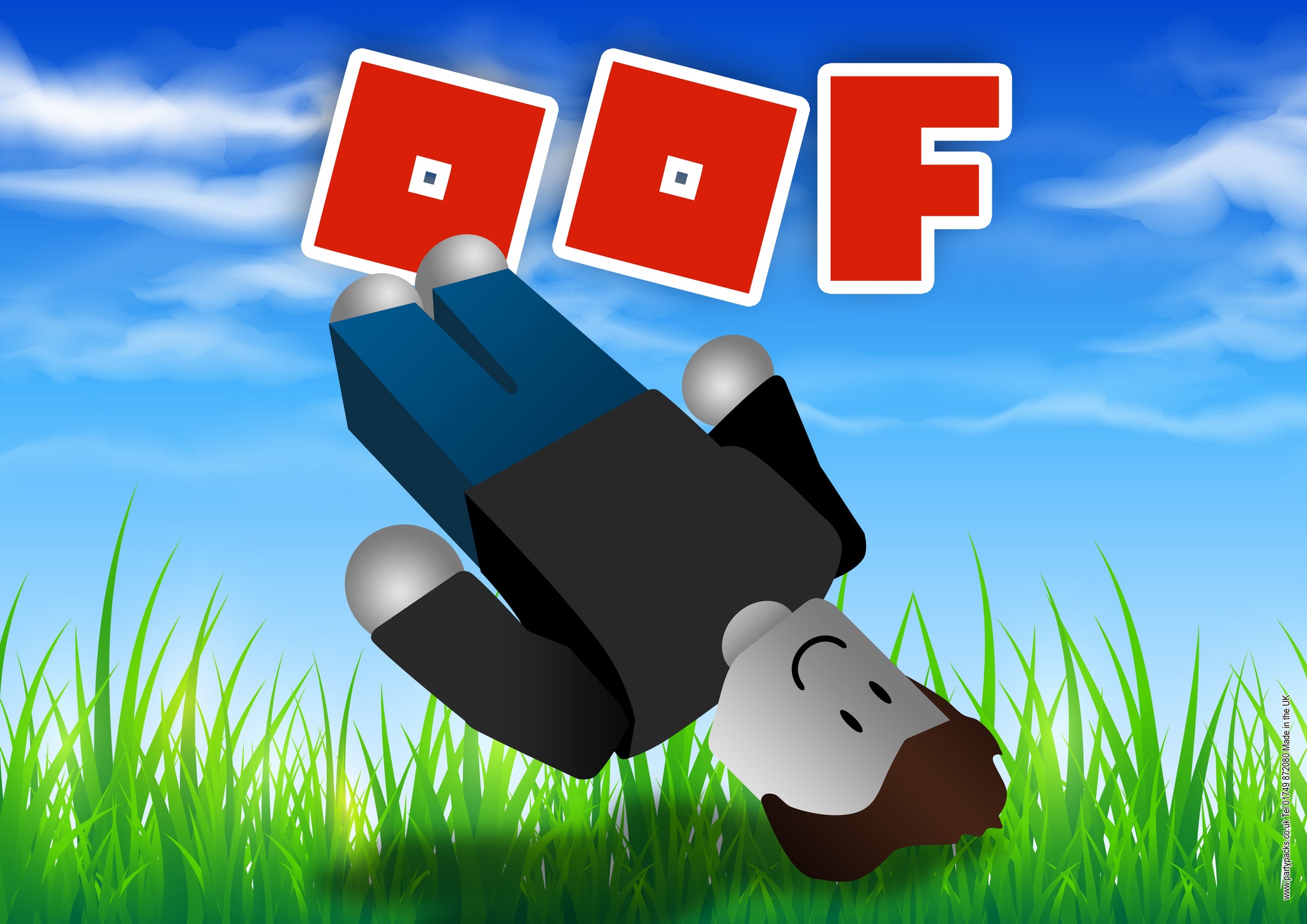 Blox Friends "Oof" Poster Decoration - A3
