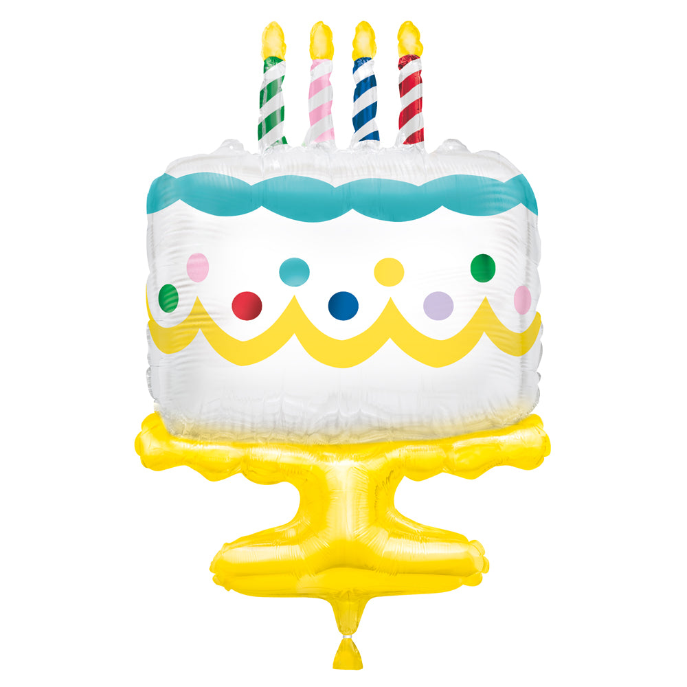 Birthday Cake Supershape Foil Balloon - 25"