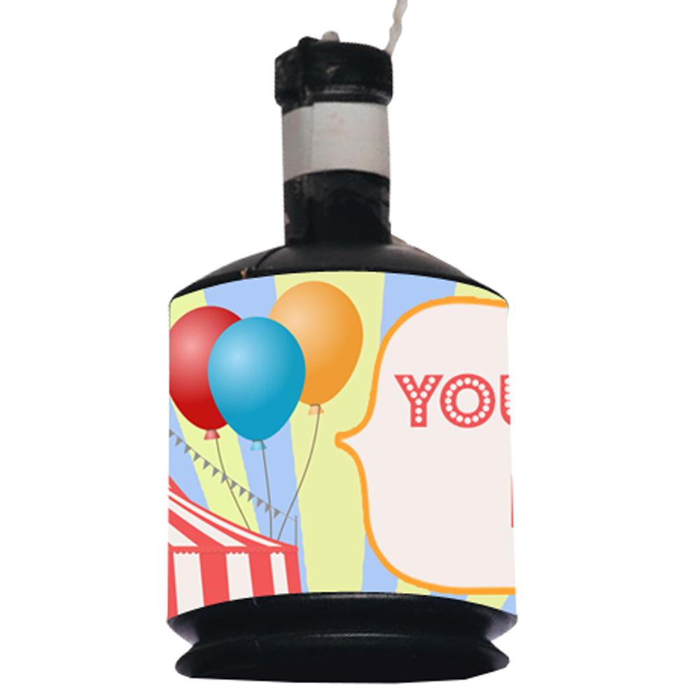 Personalised Party Poppers Kit- Circus- Pack of 18