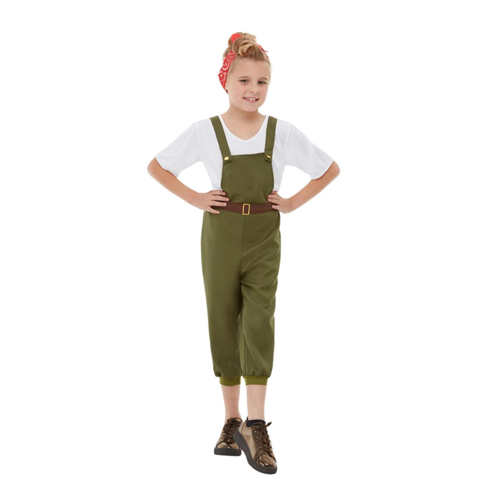 World War II Little Land Girl Costume - Main Image