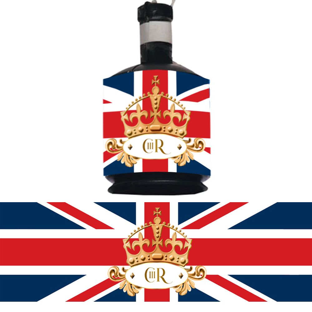 British Royal Crown King Charles III Union Jack Party Poppers Party Packs