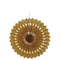 Gold Hanging Paper Fan Decoration - 40.6cm