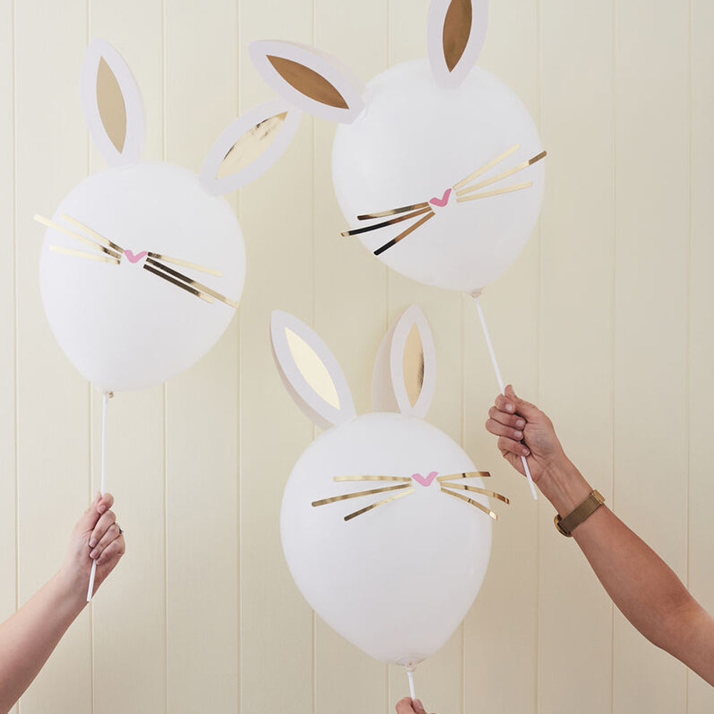 Make Your Own Easter Bunny Latex Balloons - 12" - Pack of 5