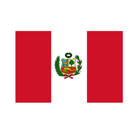 Peru Polyester Fabric Flag 5ft x 3ft